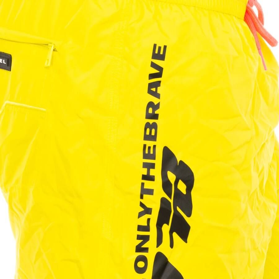 Diesel Fluorescerende gele zwemkleding voor heren Geel Heren