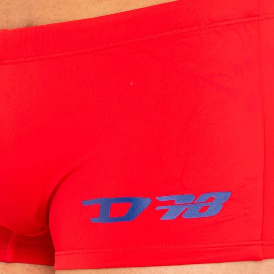 Diesel Rode Boxer Zwembroek voor Heren Rood Heren