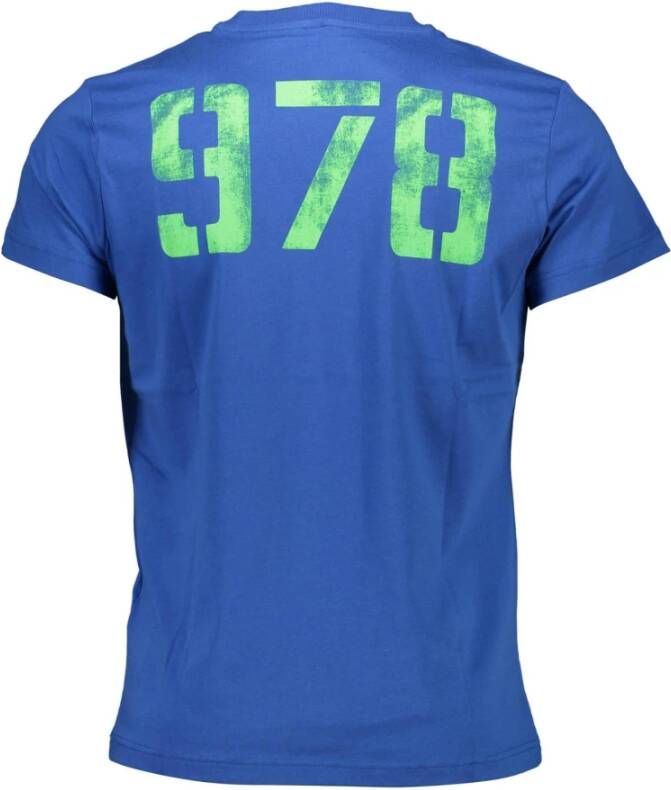 Diesel Blauw Heren T-shirt met korte mouwen Blauw Heren