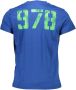 Diesel Blauwe Crew Neck Tee met opvallende print Blue Heren - Thumbnail 2