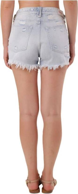 Diesel Blauwe Dames Shorts Lente Zomer Blauw Dames