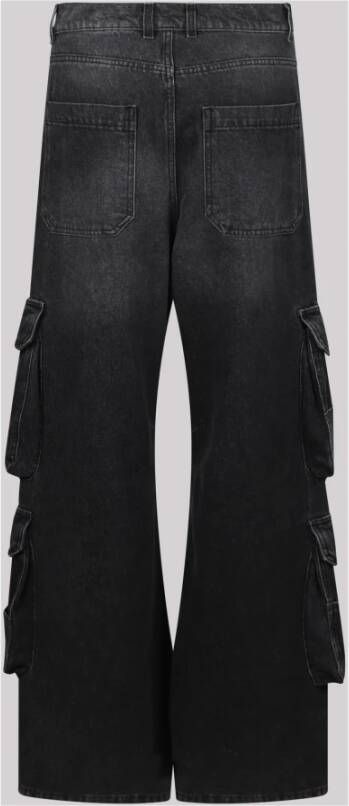 Diesel Cargo Katoenen Jeans met Meerdere Zakken Grijs Dames