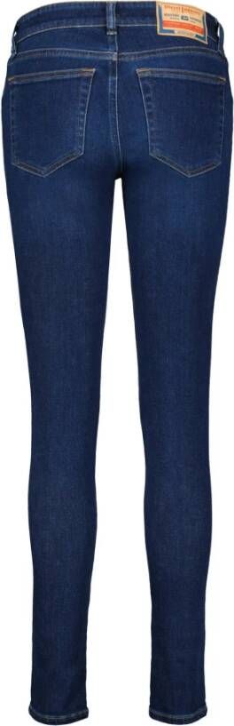 Diesel 2018 Slandy-matala 09c19 Super Skinny Fit Jeans Blauw Dames