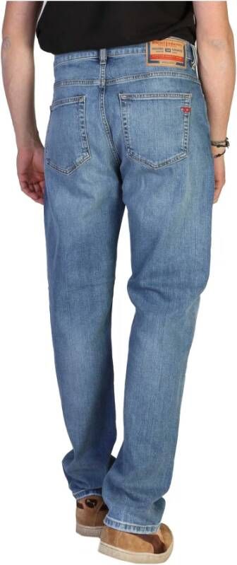 Diesel Regular Fit Jeans van Katoenmix voor Heren Blue Heren