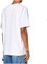 Diesel T-shirt met korte mouwen en D Metalen Logo White Heren - Thumbnail 3
