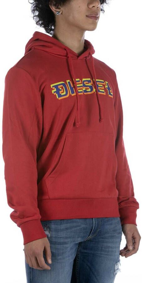 Diesel Hoodies Rood Heren
