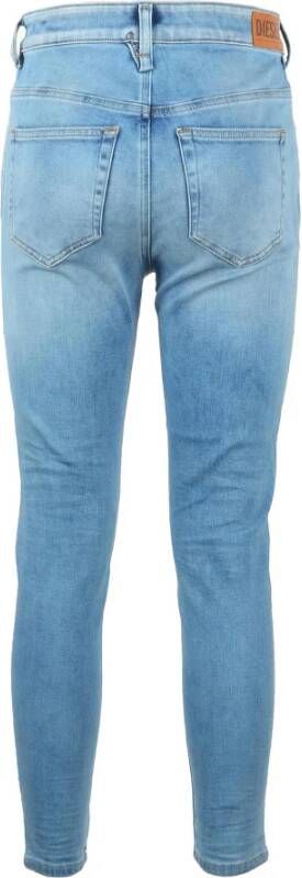 Diesel Slim-Fit Hemelsblauwe Jeans voor Vrouwen Blauw Dames