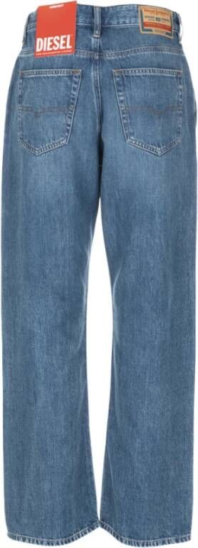 Diesel Tijdloze Straight Jeans voor vrouwen Blauw Dames