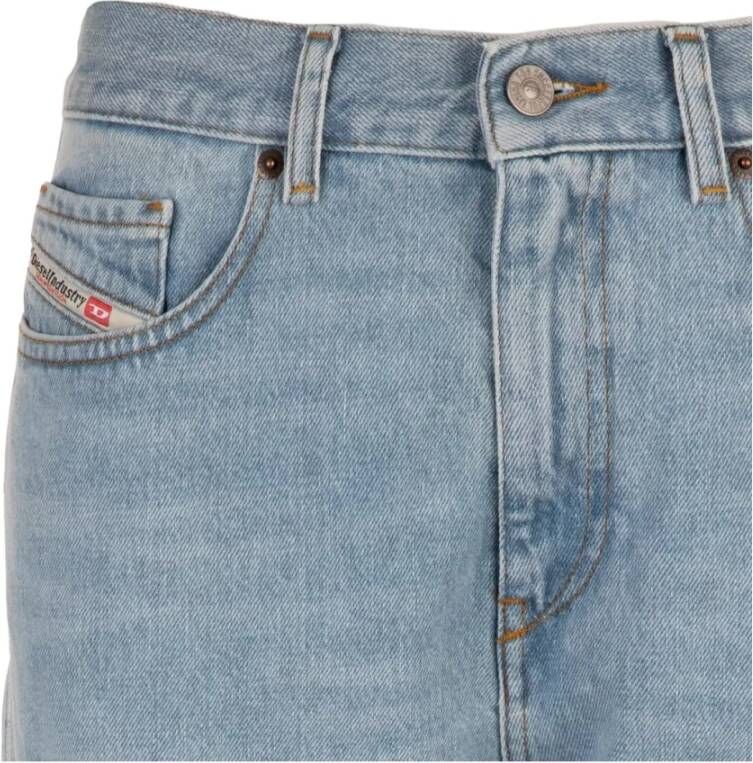 Diesel Wijde Denim Jeans voor Vrouwen Blauw Dames
