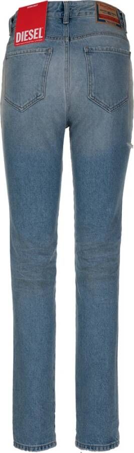 Diesel Slim-Fit Hoge Taille Jeans Blauw Dames