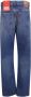 Diesel Klassieke Blauwe Straight-Leg Jeans Blauw Heren - Thumbnail 2