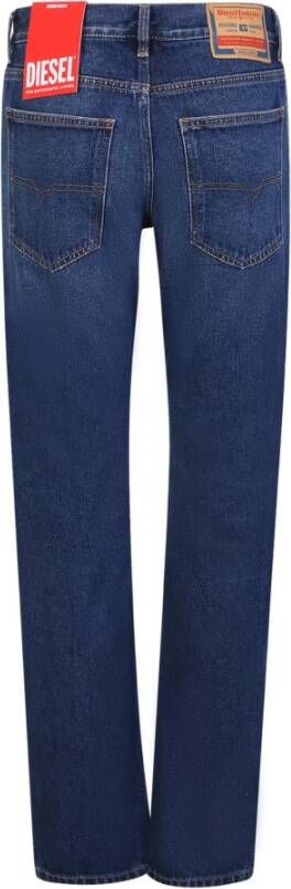 Diesel Blauwe Straight Cut Jeans voor Heren Blauw Heren