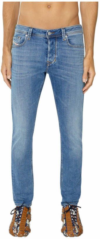 Diesel Slim-Fit Tapered Jeans Blauw Heren