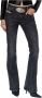 Diesel Flared zwarte jeans met Oval D metalen gesp details Black Dames - Thumbnail 2