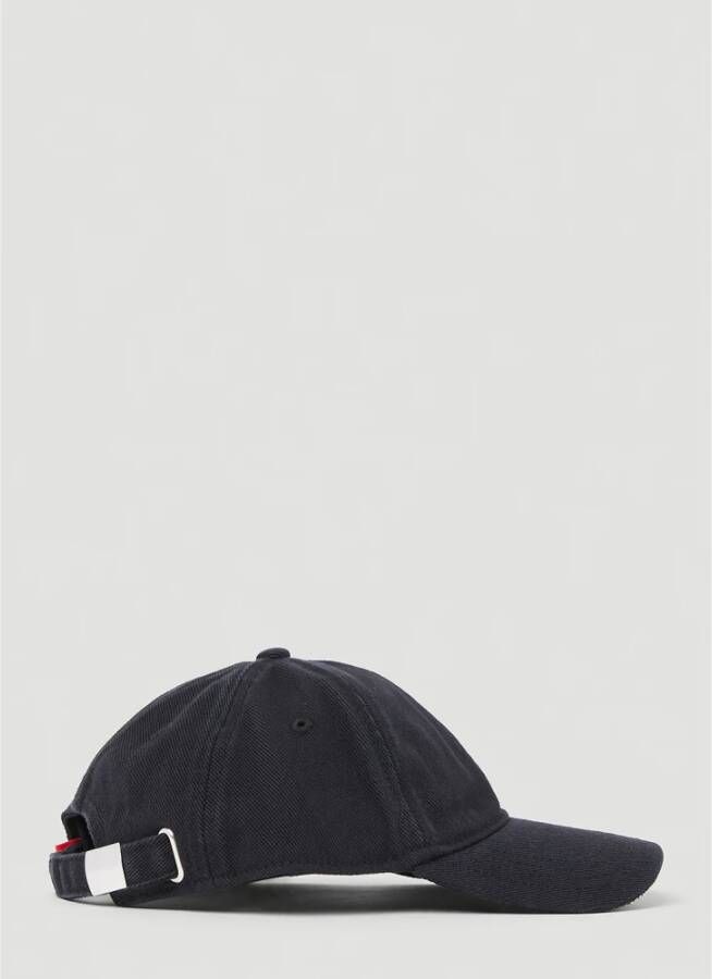 Diesel Katoenen Logo Plaque Baseball Cap Zwart Dames