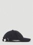 Diesel Katoenen Logo Plaque Baseball Cap Zwart Dames - Thumbnail 2