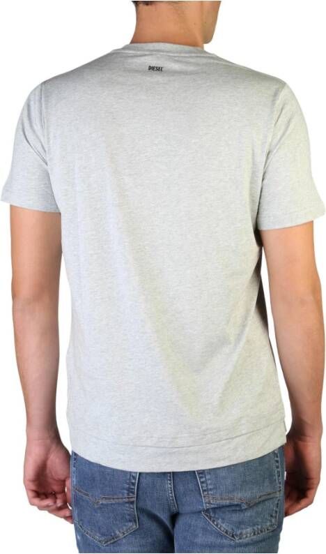 Diesel Stijlvolle V-hals Heren T-shirt Grijs Heren
