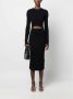 Diesel 9XX Deep Black `M-Pelagos` Midi Jurk Zwart Dames - Thumbnail 4