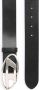 Diesel Zwarte Leren Riem Stijlvol Uniseks Accessoire Black Unisex - Thumbnail 4