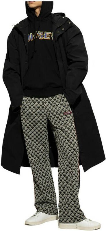Diesel �S-Ginn-Hood-K27� hoodie with logo Zwart Heren