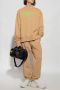 Diesel Katoenen trui met centraal logo Beige Heren - Thumbnail 2