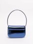 Diesel Iconische schoudertas in spiegelend leer Blue Dames - Thumbnail 2