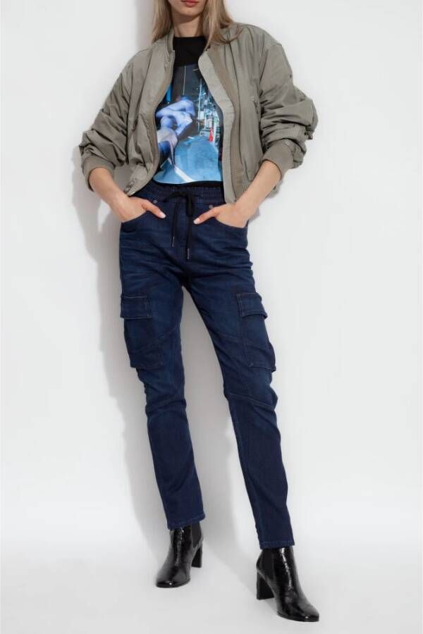 Diesel D-Ursy Jogg jeans Blauw Dames