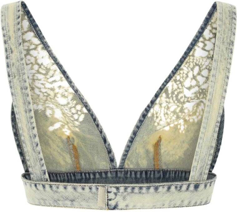 Diesel Mouwloze Top Blauw Dames
