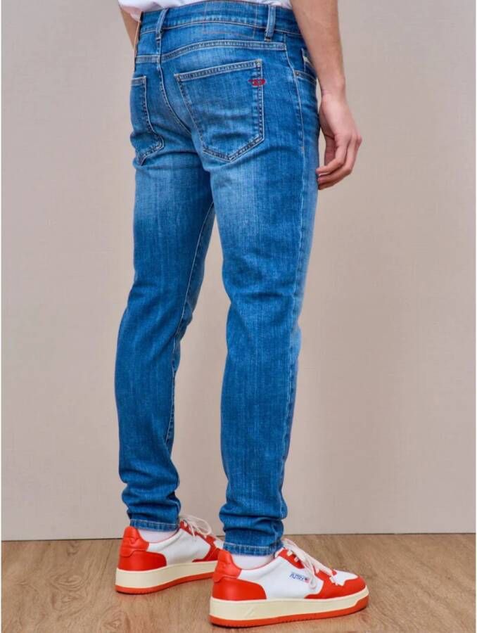 Diesel Donkere Wassing Slim-Fit Denim Jeans Blauw Heren