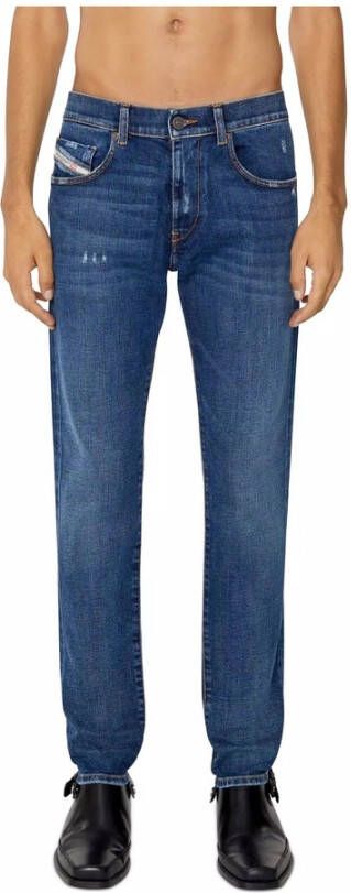 Diesel Veelzijdige Slim-Fit Jeans Blauw Heren