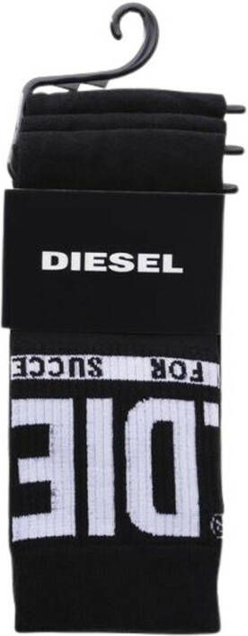 Diesel Stijlvolle sokken voor heren (3-pack) Zwart Heren