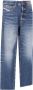 Diesel Klassieke Straight Jeans Blauw Heren - Thumbnail 3