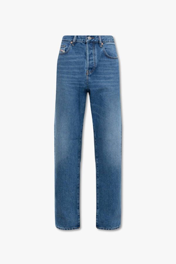 Diesel Rechte spijkerbroek Blauw Heren