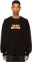 Diesel Zwart Logo Sweatshirt Black Heren - Thumbnail 2