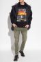 Diesel Trainingsshirt Zwart S-Macs-Poff Zwart Heren - Thumbnail 2