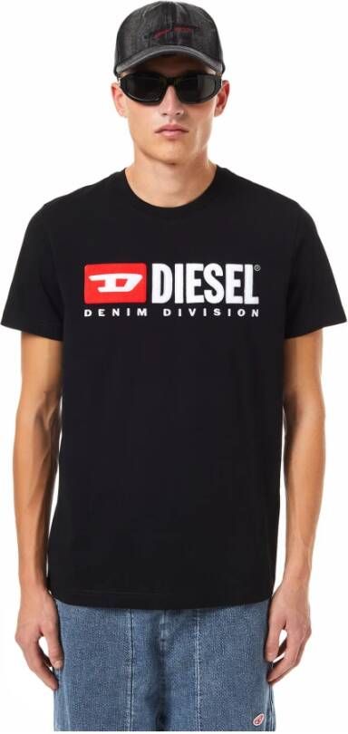 Diesel T-Shirt Klassieke Stijl Zwart Heren