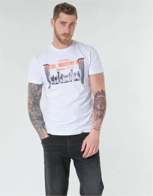 Diesel T-shirt Wit Heren