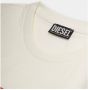 Diesel Stijlvol Slim-Fit T-Shirt met Logo Applicaties White Heren - Thumbnail 5