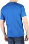 Diesel Blauw Crew Neck T-shirt met Distinctive Print Blue Heren - Thumbnail 3