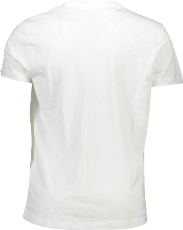 Diesel Upgrade je casual garderobe met deze stijlvolle witte katoenen T-shirt Wit Heren