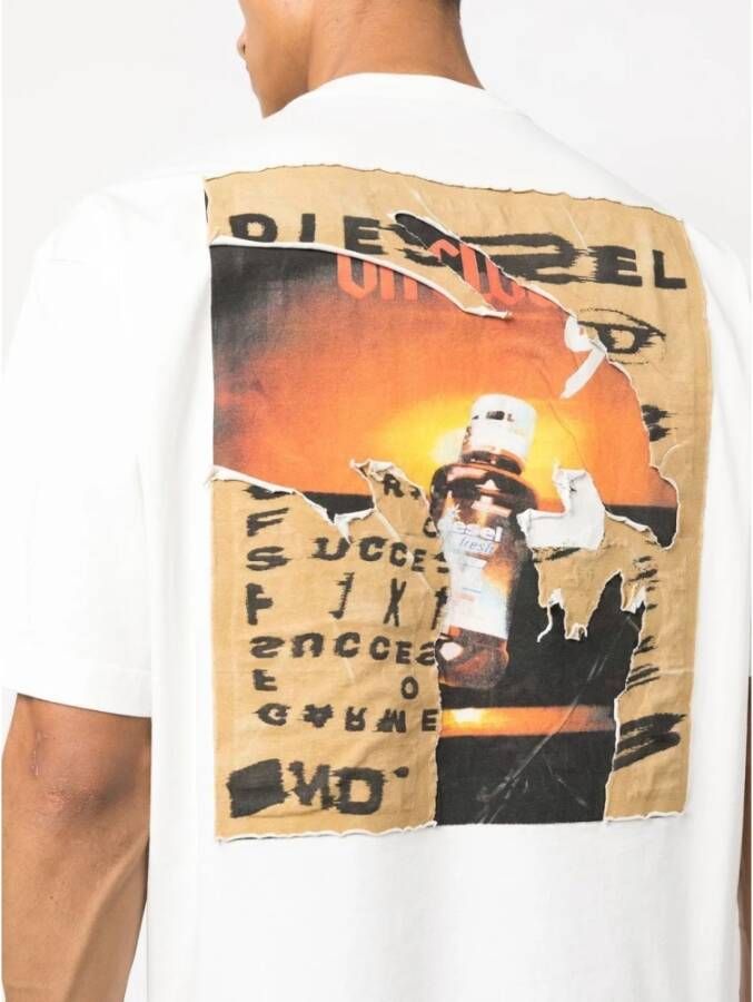 Diesel T-Shirts Wit Heren