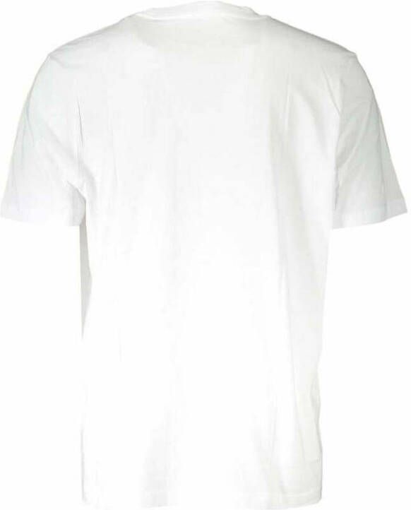 Diesel Witte Katoenen Korte Mouw T-shirt Wit Heren