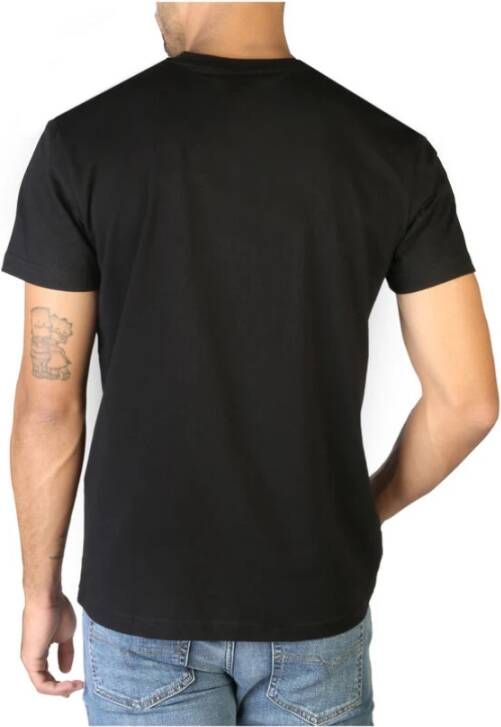 Diesel Heren Slim Fit Monochrome T-Shirt Zwart Heren