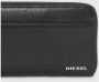 Diesel Portemonnee X06752 P3043 THESTARTER 24 ZIP-H6158 BLACK - Thumbnail 2