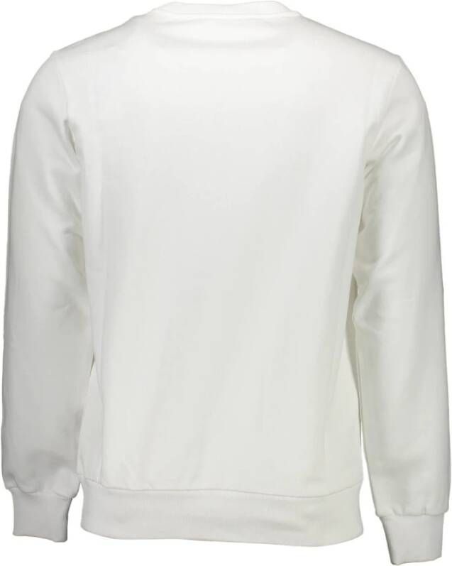 Diesel White Cotton Sweater Wit Heren
