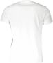 Diesel Wit Katoenen T-Shirt Korte Mouw Ronde Hals Logo Wit Heren - Thumbnail 2