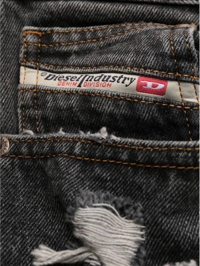 Diesel Wide Jeans Grijs Dames