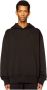Diesel Zwarte katoenen hoodie met maxi logo Zwart Heren - Thumbnail 4