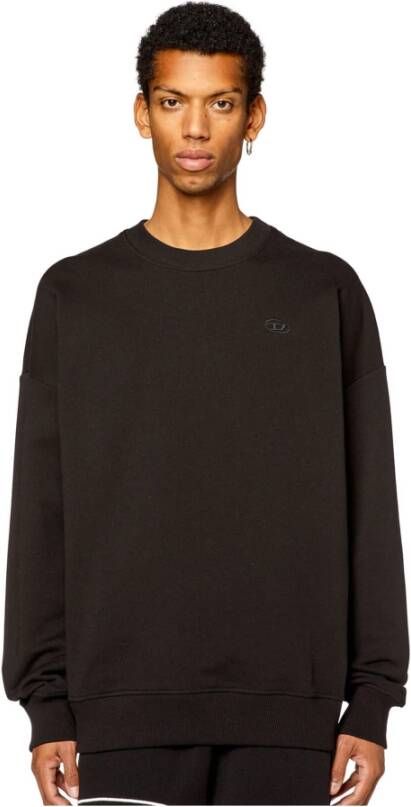 Diesel Zwarte S-Rob-Megoval Sweatshirt Zwart Heren