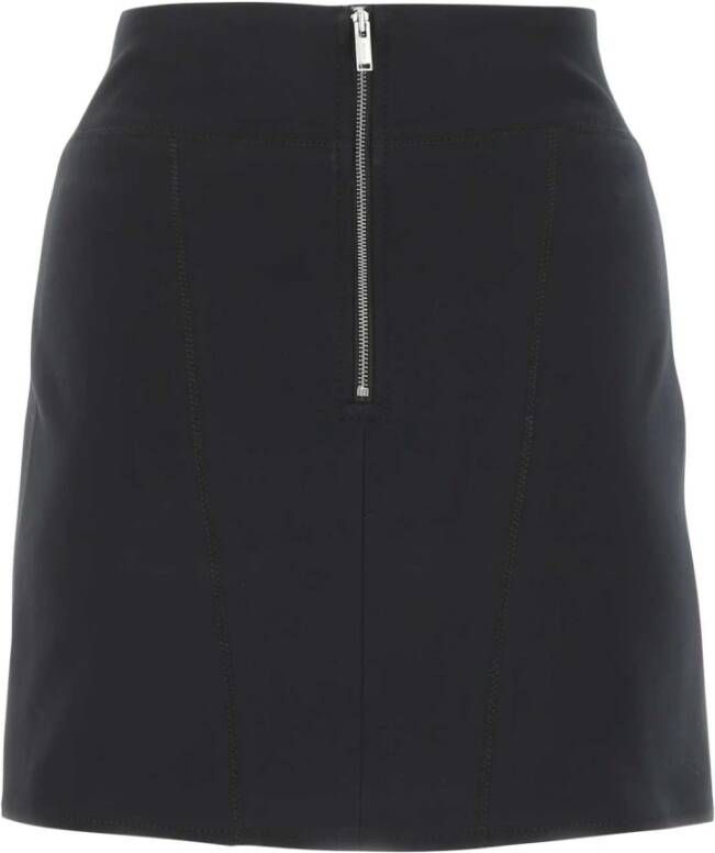 Dion Lee Zwart stretch katoenen blend mini rok Zwart Dames